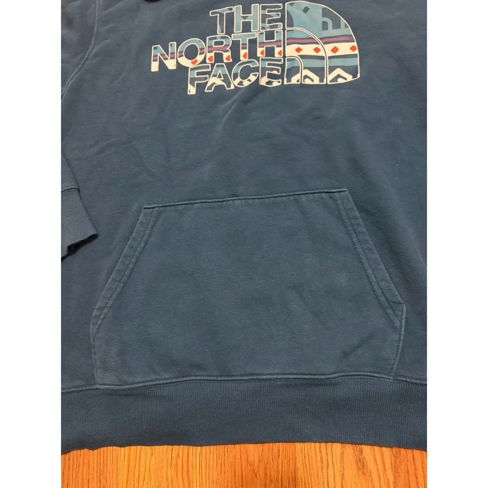The North Face Half Dome Graphic Hoodie Mens XL Blue Pullover